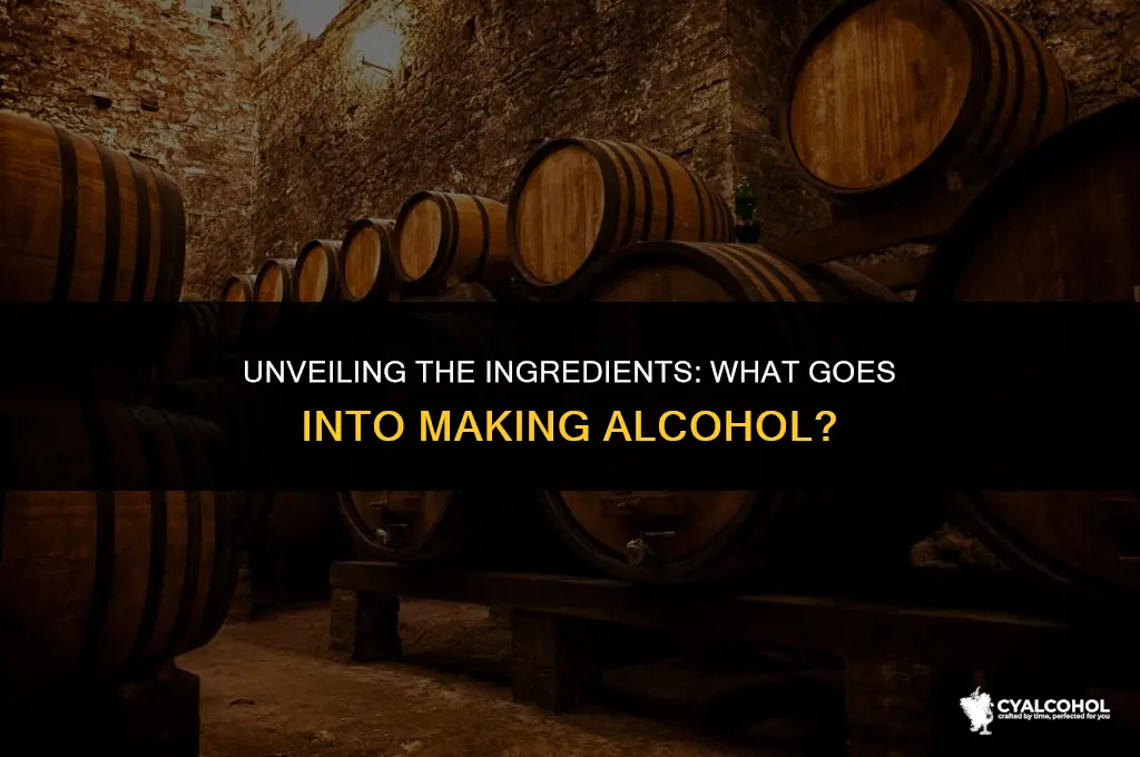 what is alcohol made from brainly