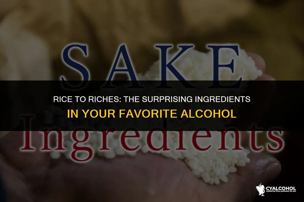 what is alcohol made with rice