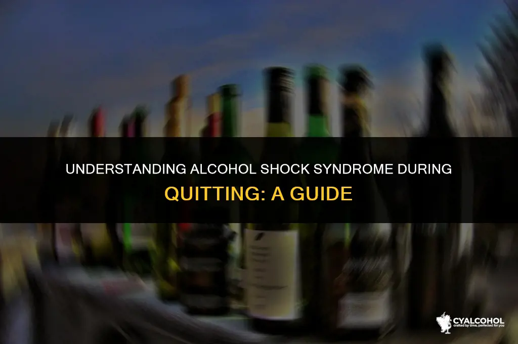 what is alcohol shock when quitting