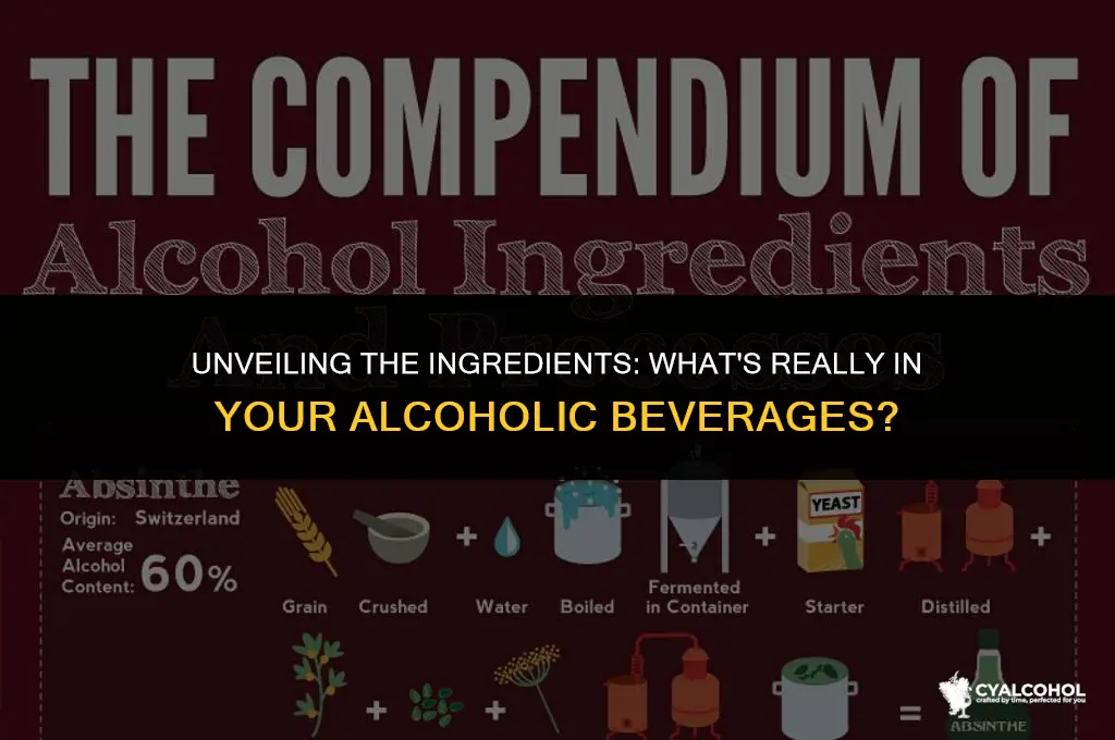 what is alcoholic beverages made of