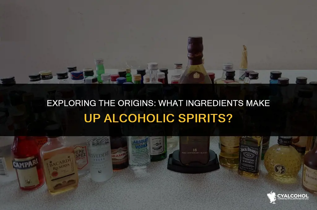 what is alcoholic spirit made from