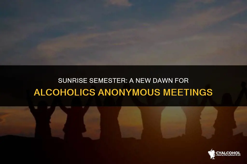 what is alcoholics anonymous sunrise semester