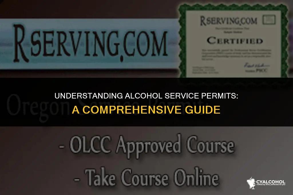what is an alcohol service permit