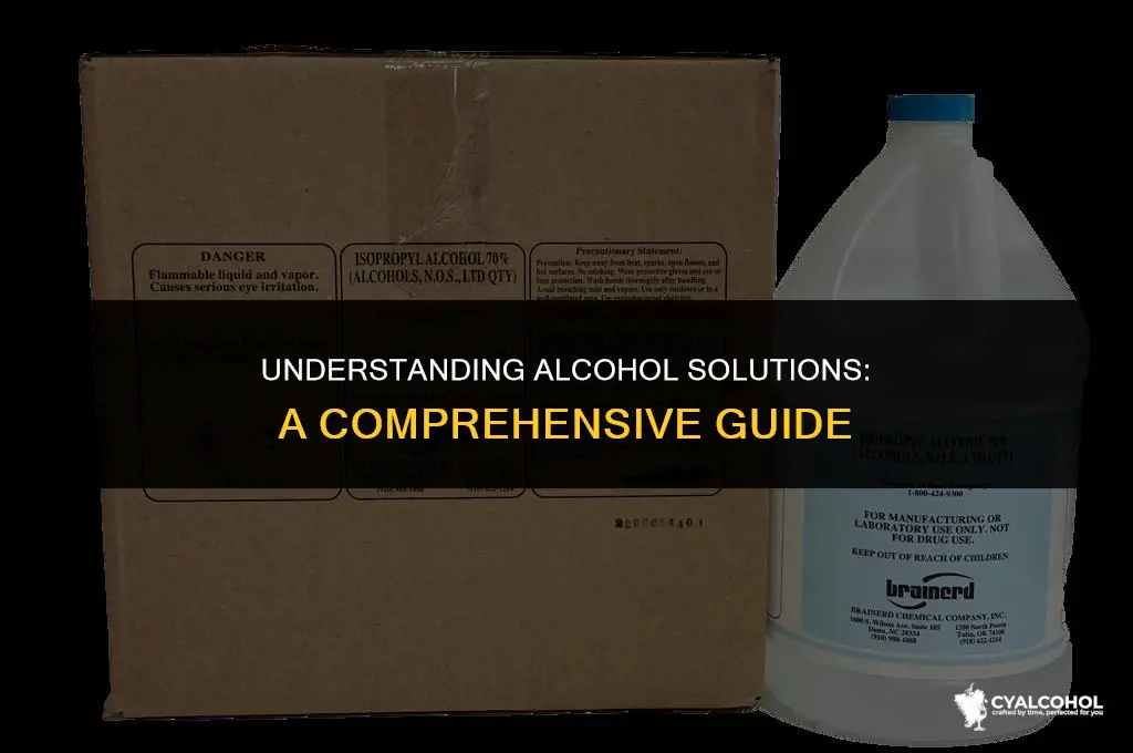 what is an alcohol solution called