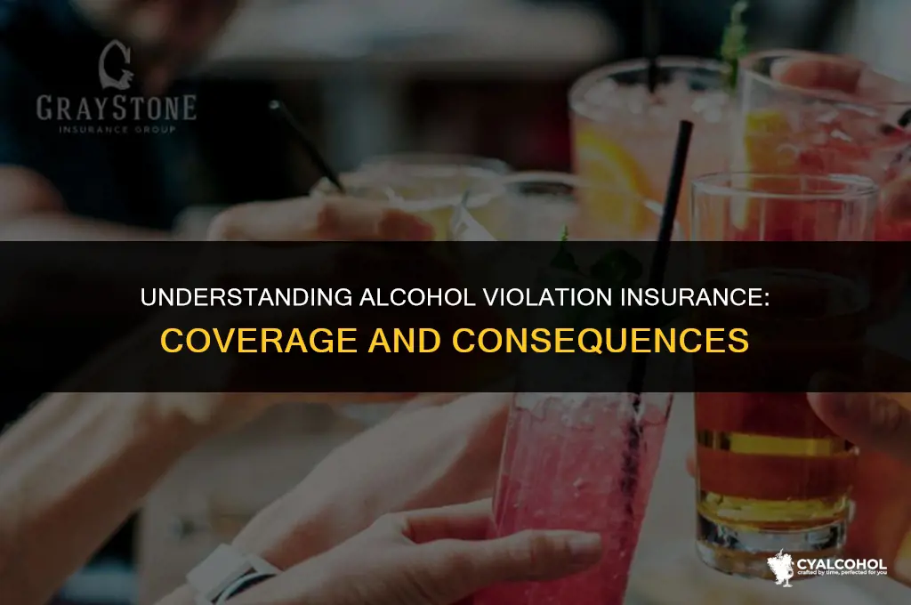 what is an alcohol violation insurance