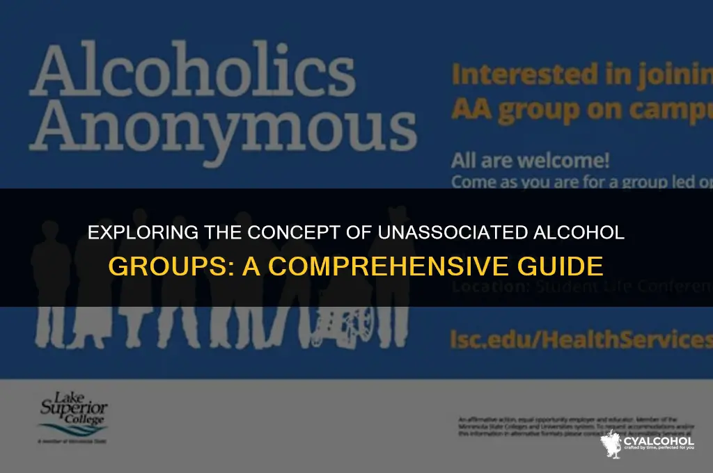 what is an unassociated alcohol group