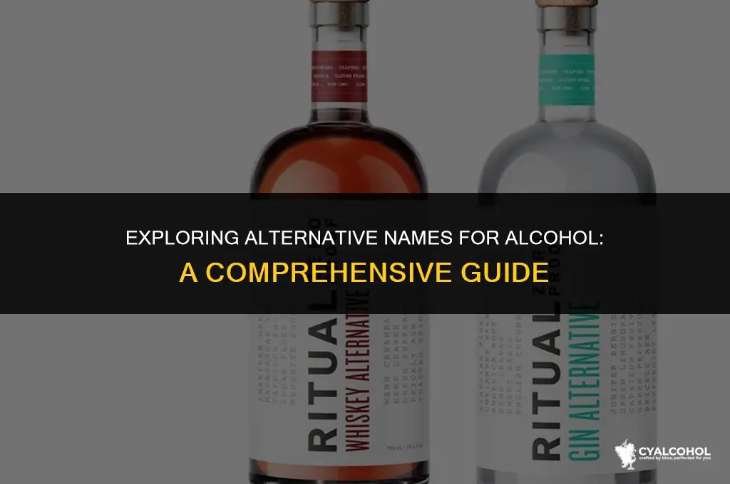 what is another name for alcohol