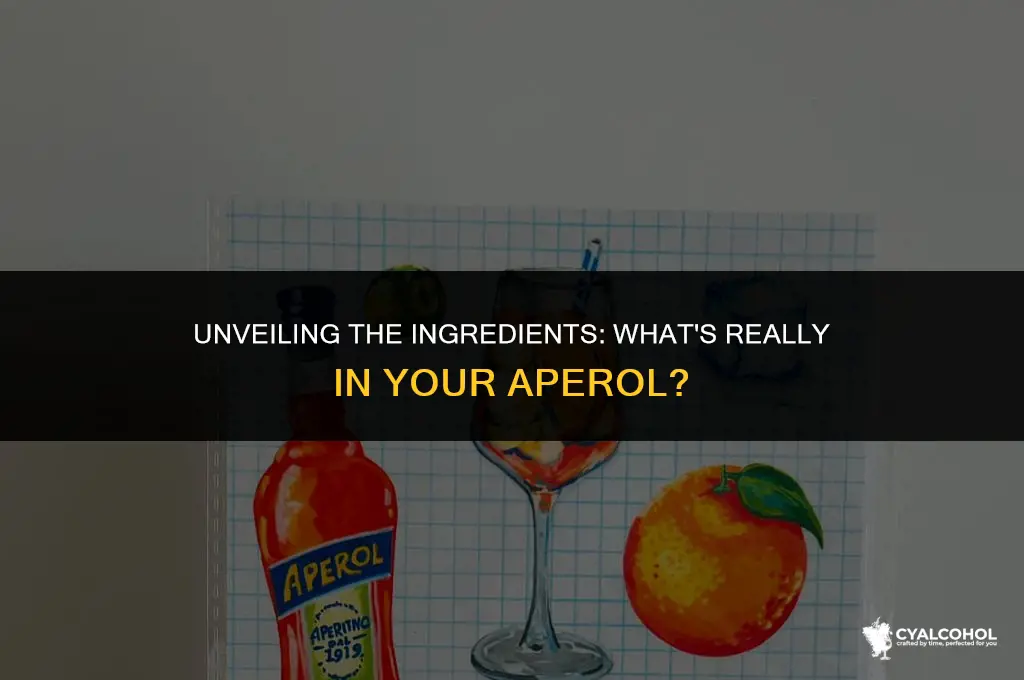 what is aperol made of alcohol