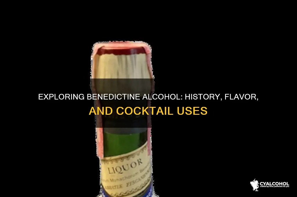 what is benedictine alcohol