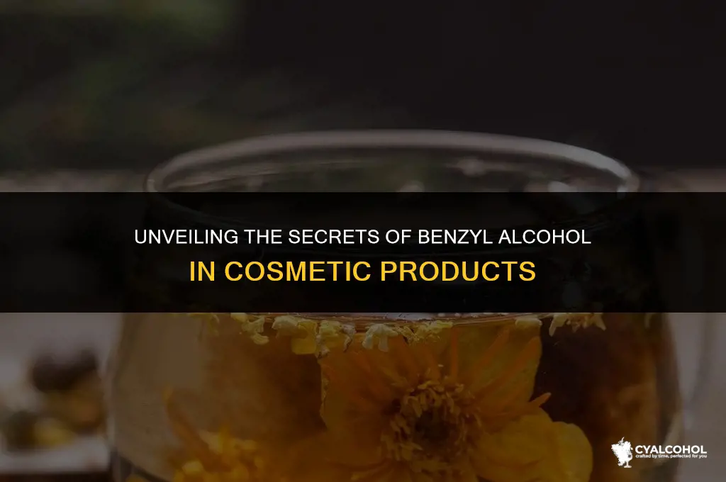 what is benzyl alcohol in cosmetics