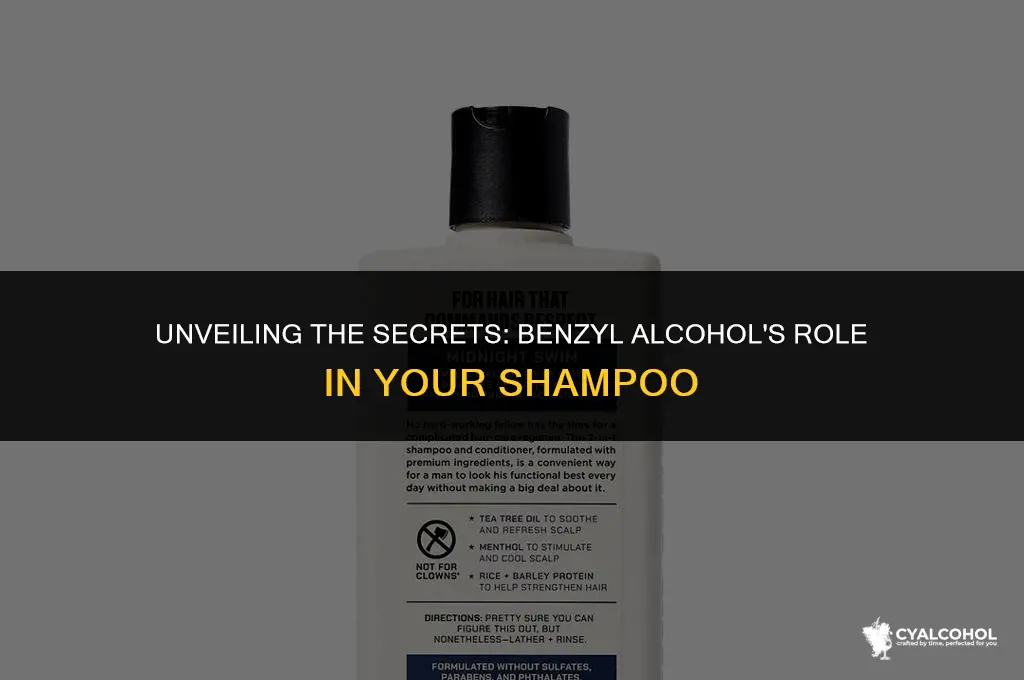 what is benzyl alcohol in shampoo