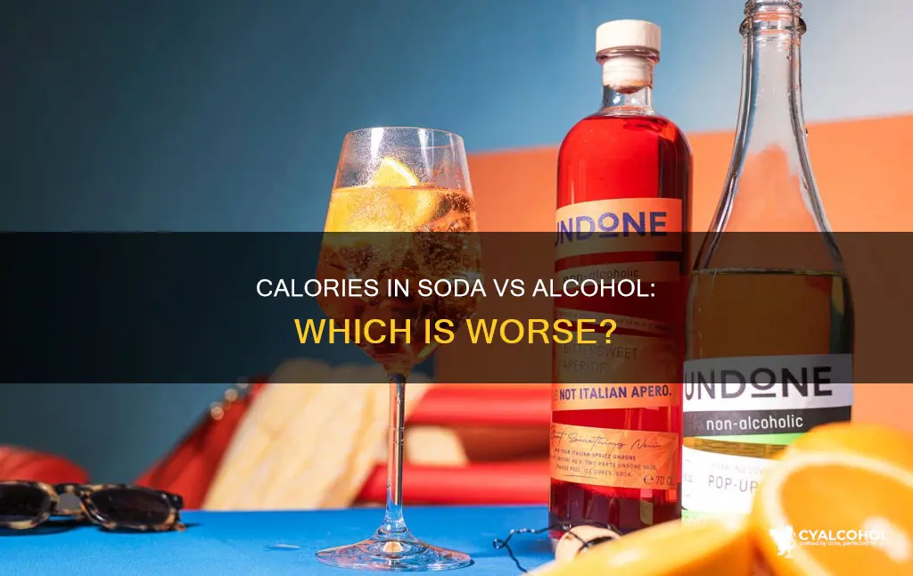 what is better 100 calories of soda or alcohol