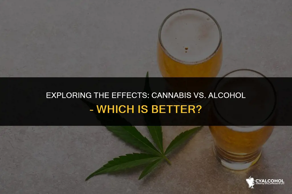 what is better pot or alcohol