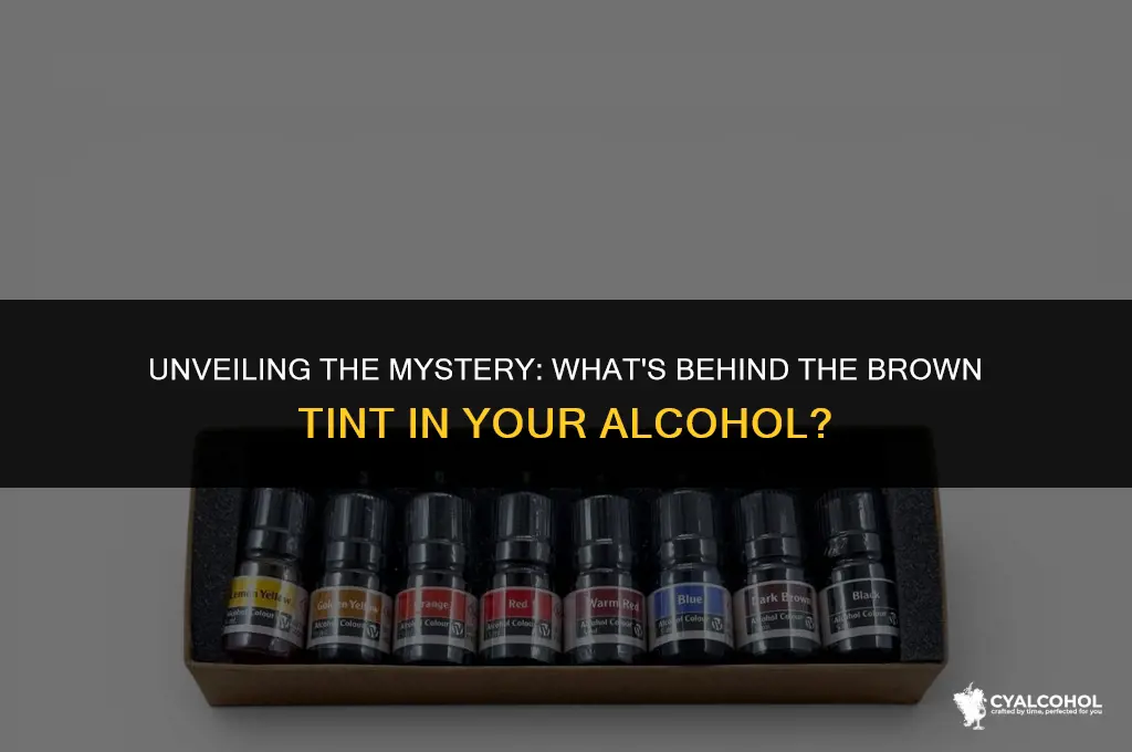 what is brown liquid in alcohol