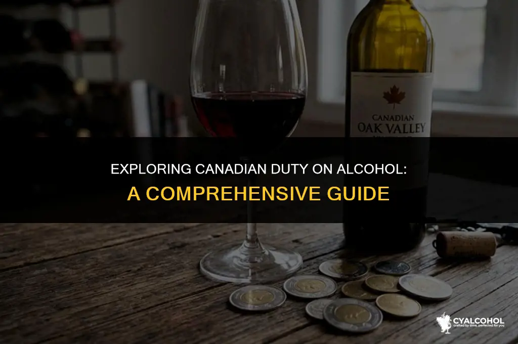 what is canadian duty on alcohol