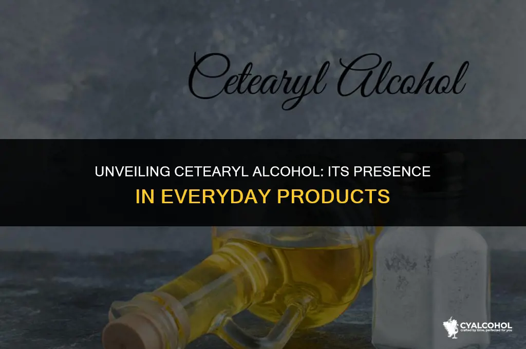 what is cetearyl alcohol found in