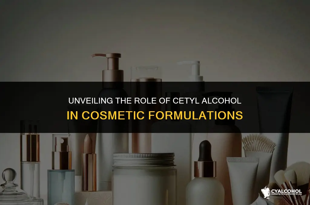 what is cetyl alcohol in cosmetics