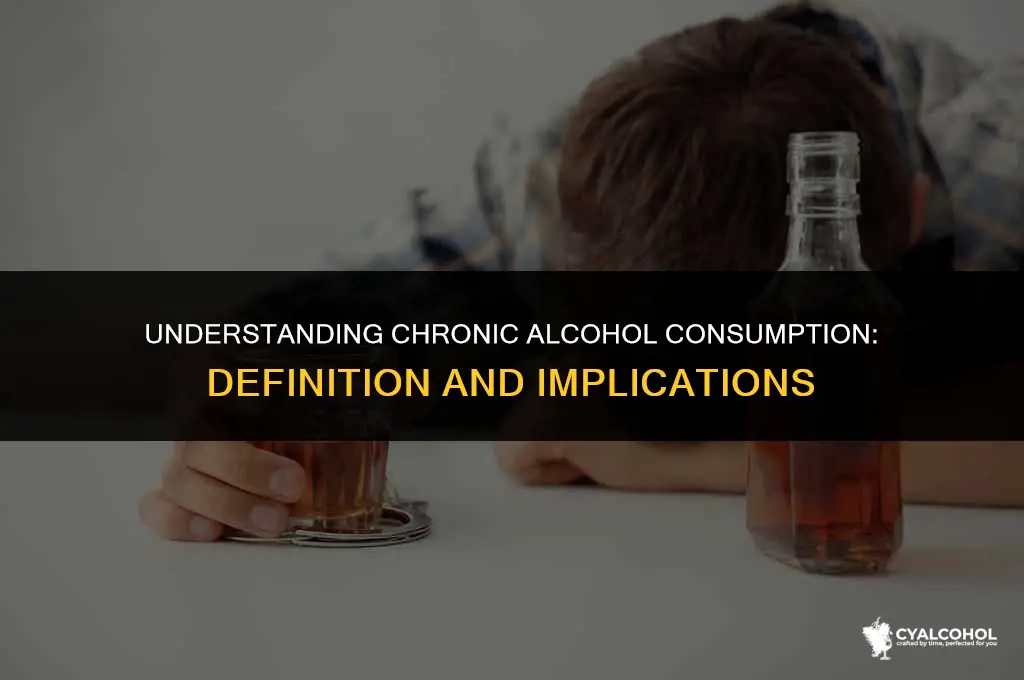 what is chronic alcohol consumption definition