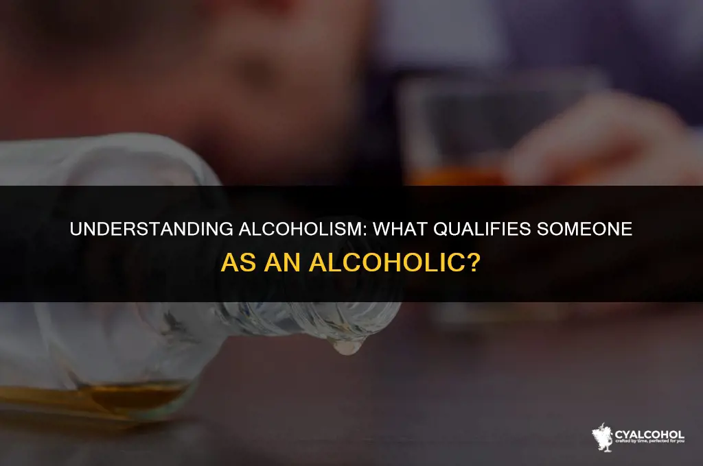 what is classed as a alcoholic
