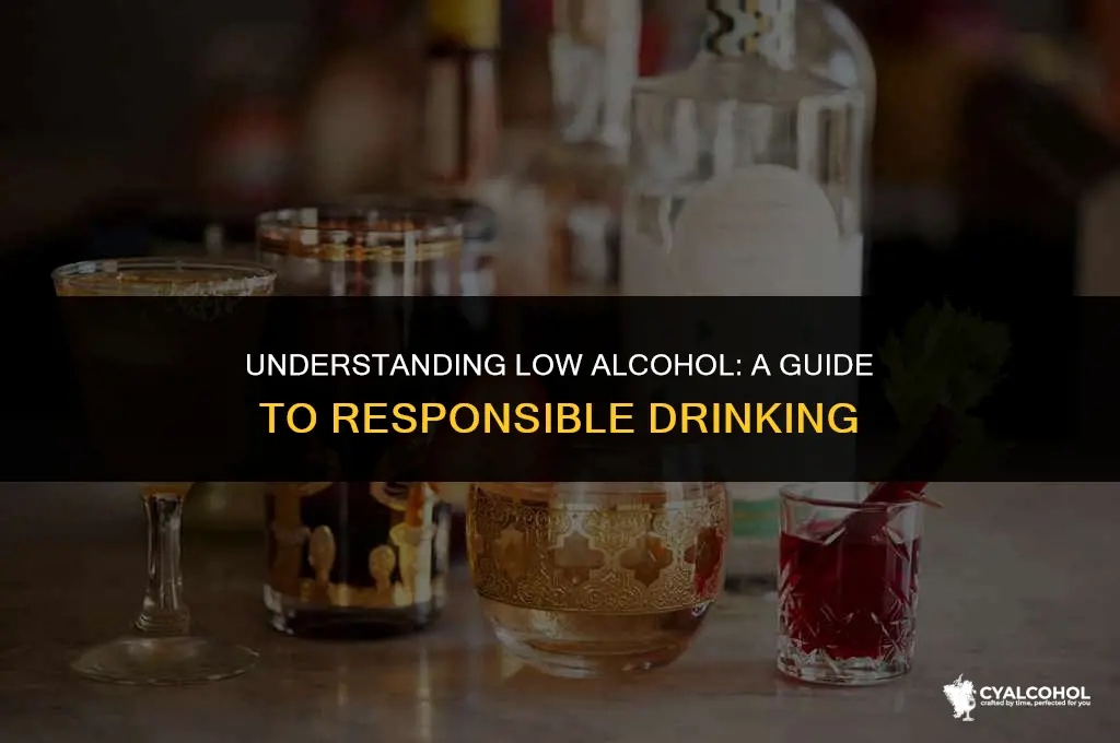 what is classed as low alcohol