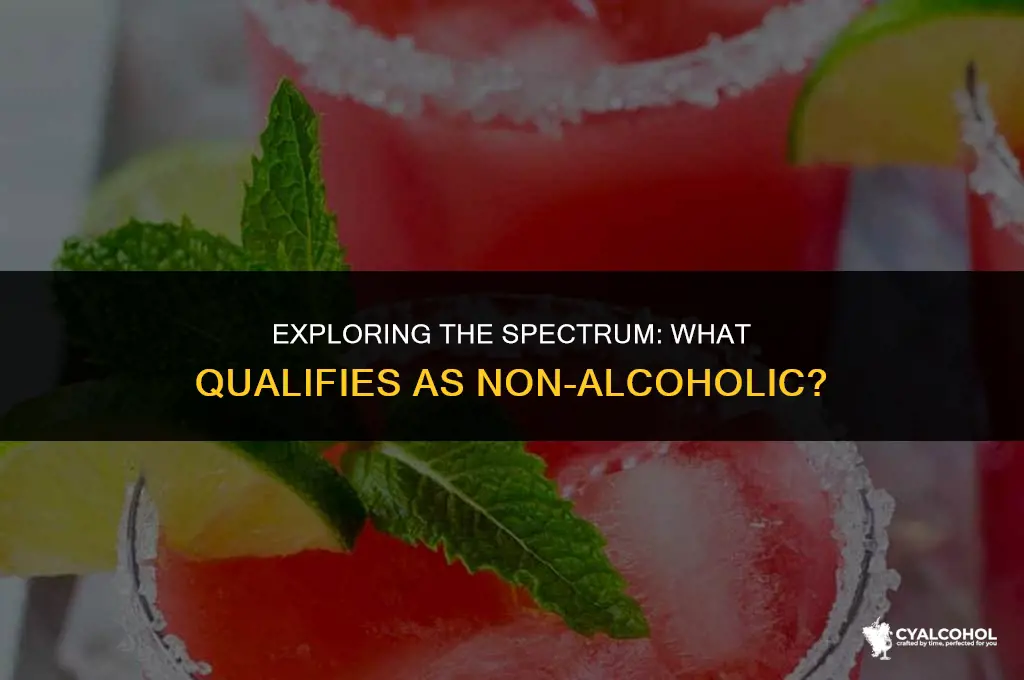 what is classed as non alcoholic