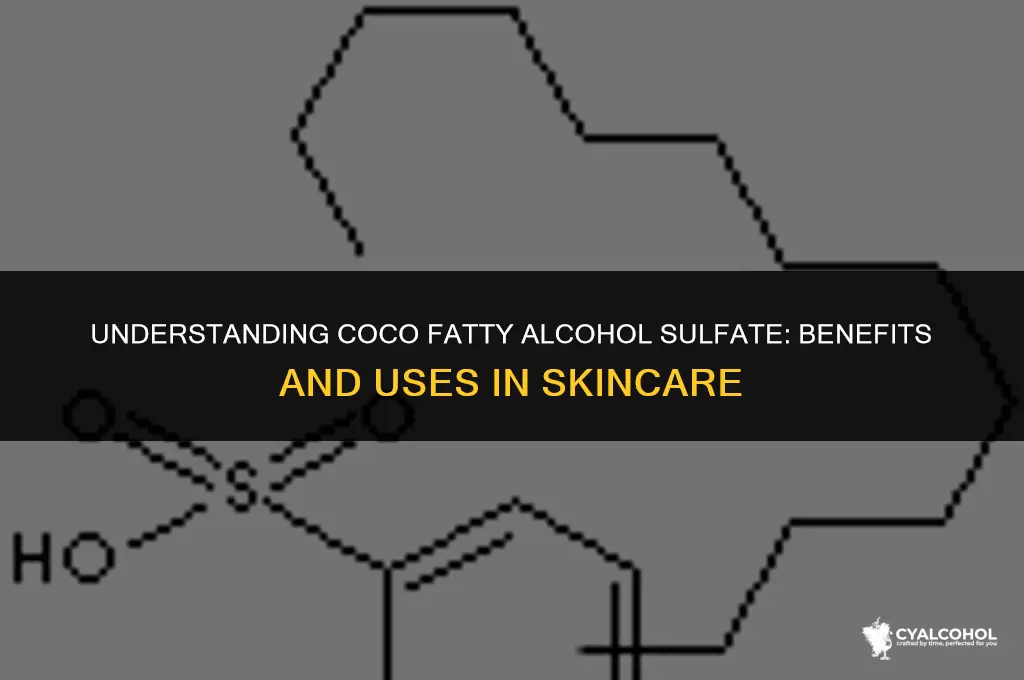 what is coco fatty alcohol sulfate