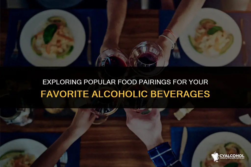 what is commonly paired with alcohol