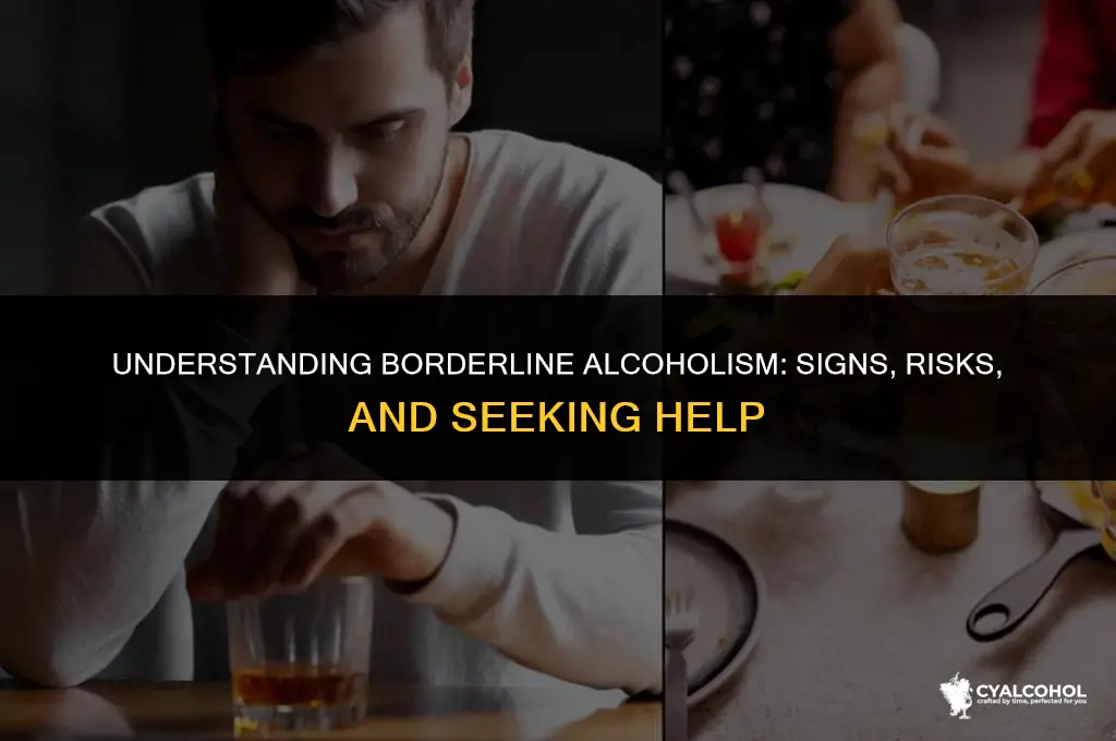 what is considered a borderline alcoholic