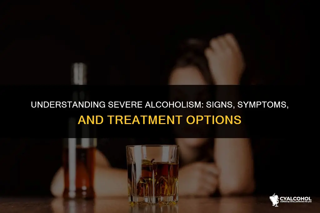 what is considered a severe alcoholic