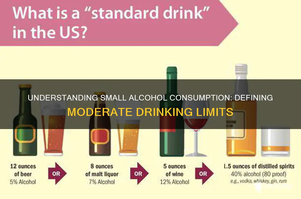 what is considered a small amount of alcohol
