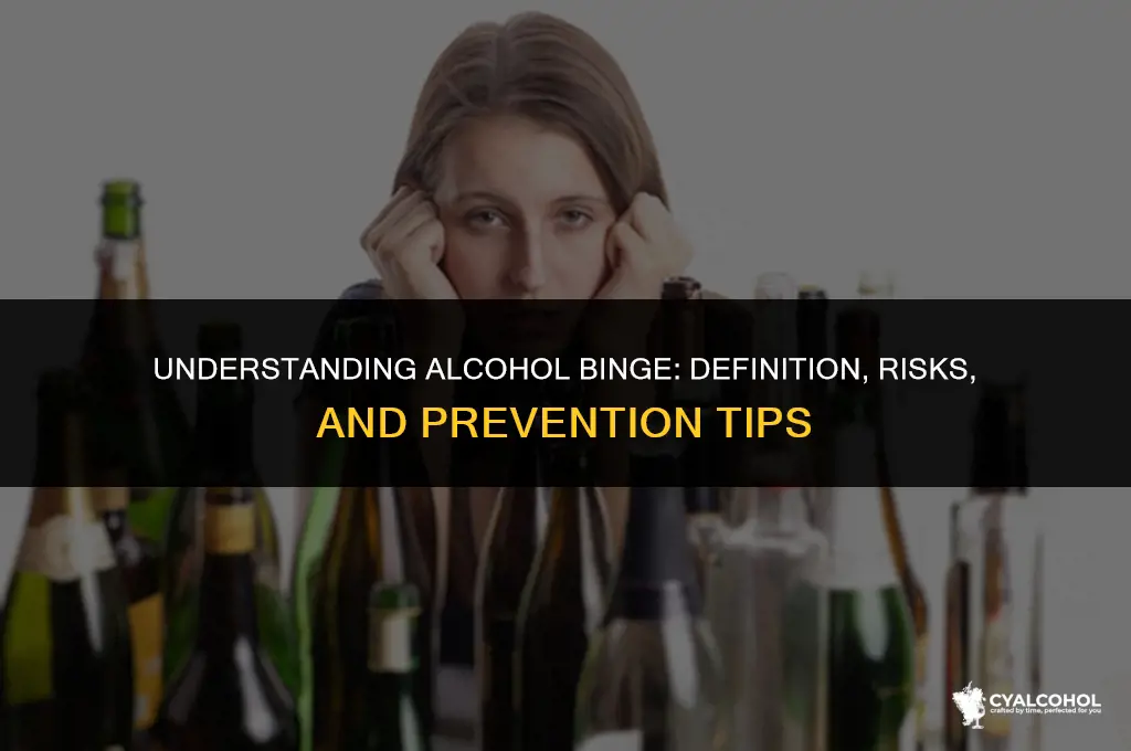 what is considered an alcohol binge