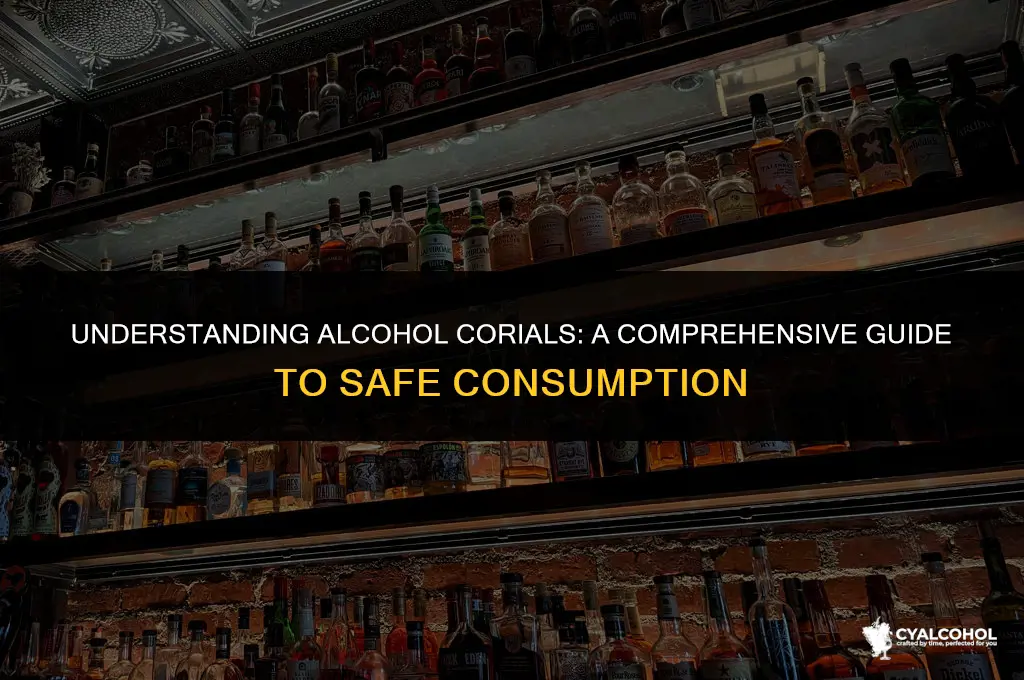 what is considered an alcohol corial