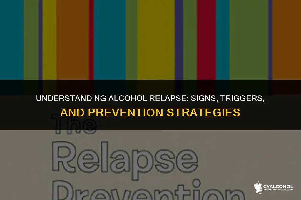 what is considered an alcohol relapse