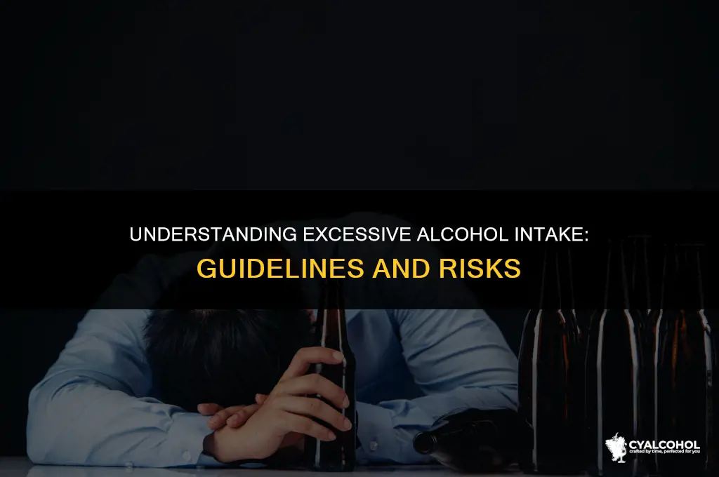 what is considered excessive alcohol intake