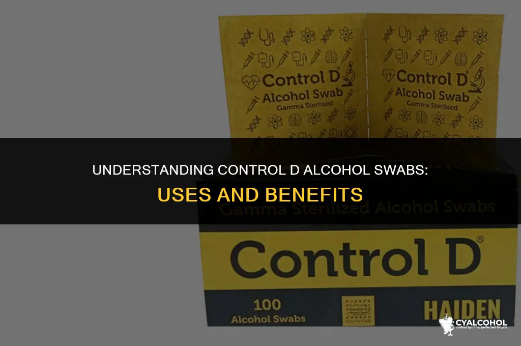 what is control d alcohol swab