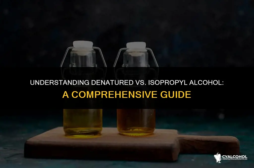 what is denatured v isotpol alcohol