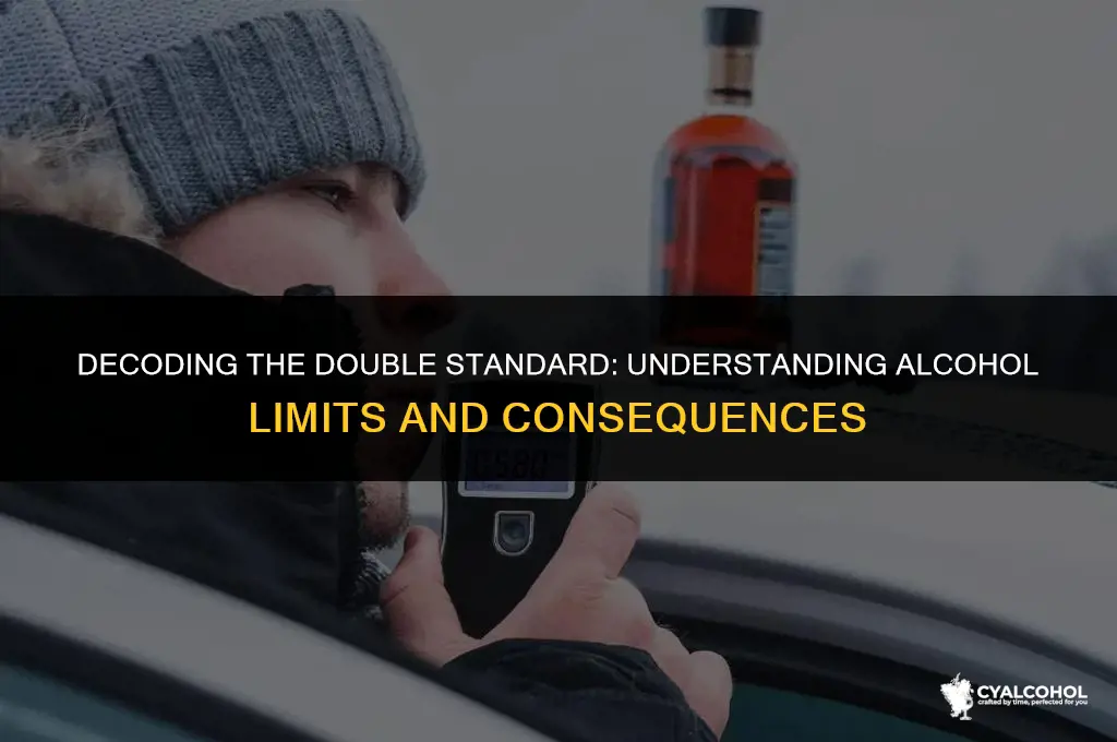 what is double the alcohol limit