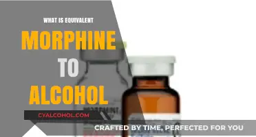 Exploring the Potency: Morphine's Equivalent in Alcohol Consumption