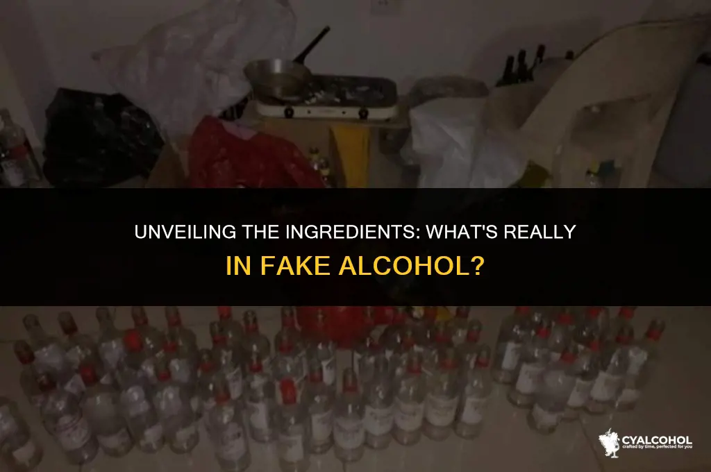 what is fake alcohol made of