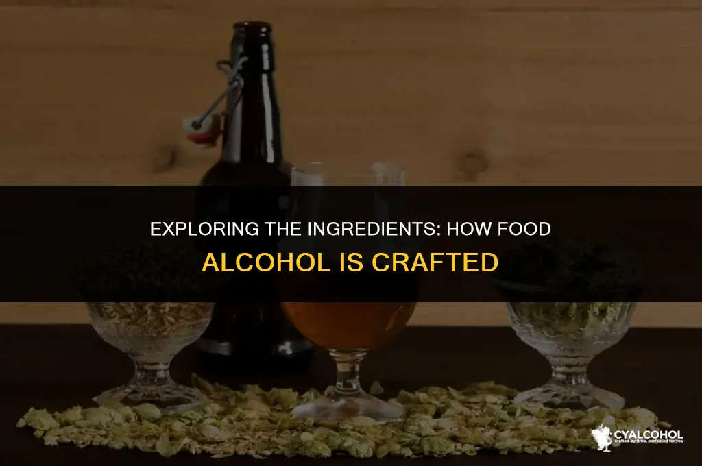 what is food alcohol made with