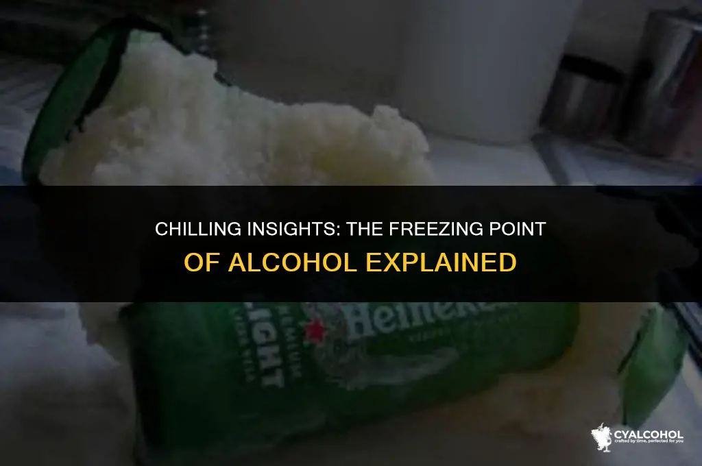 what is freezing temp of alcohol