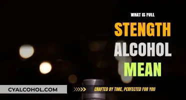 Understanding Full Strength Alcohol: A Comprehensive Guide
