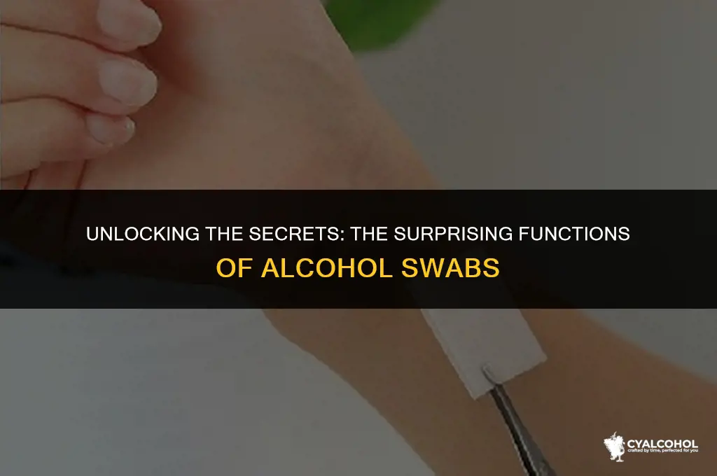 what is function of alcohol swab