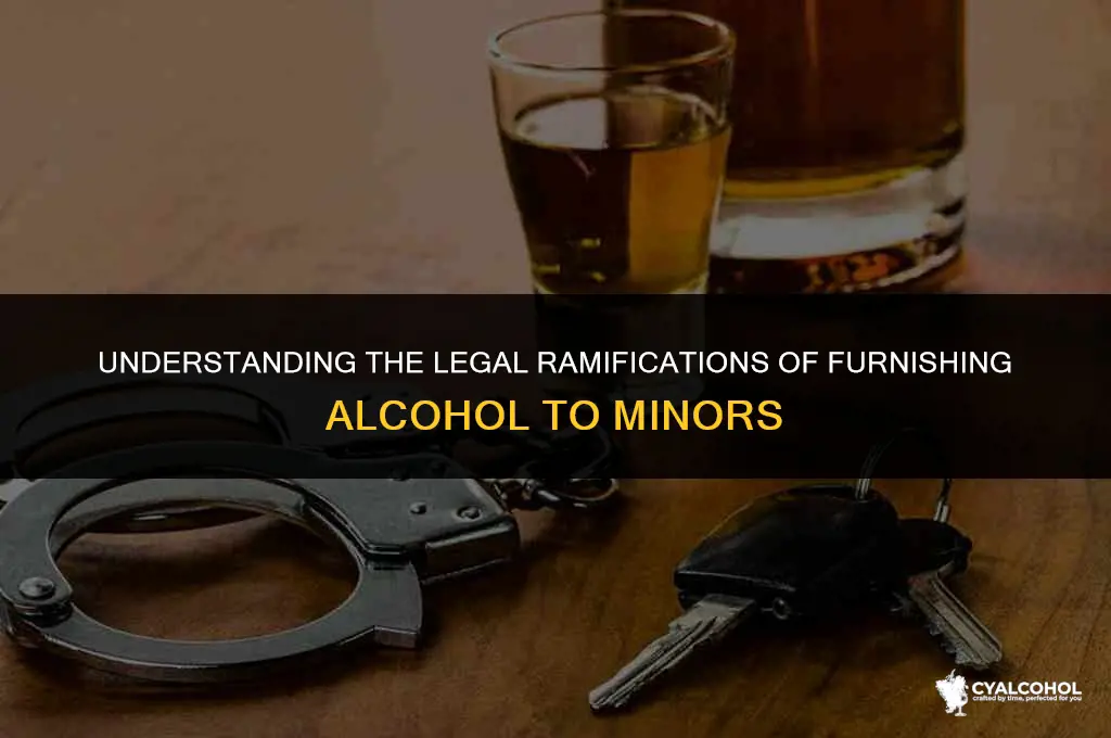 what is furnishing alcohol to minors