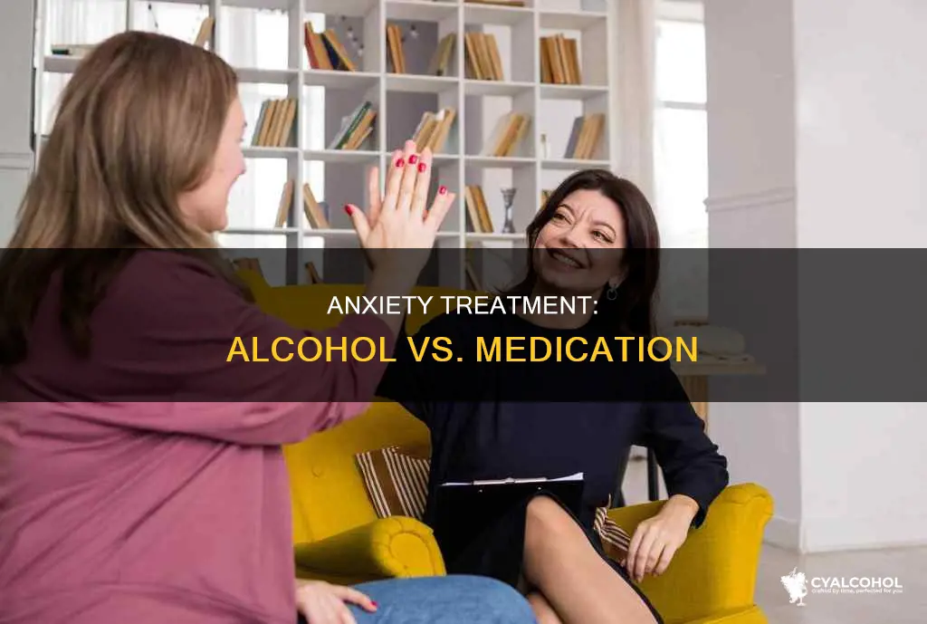 what is healthier alcohol or ssri or benzo for anxiety