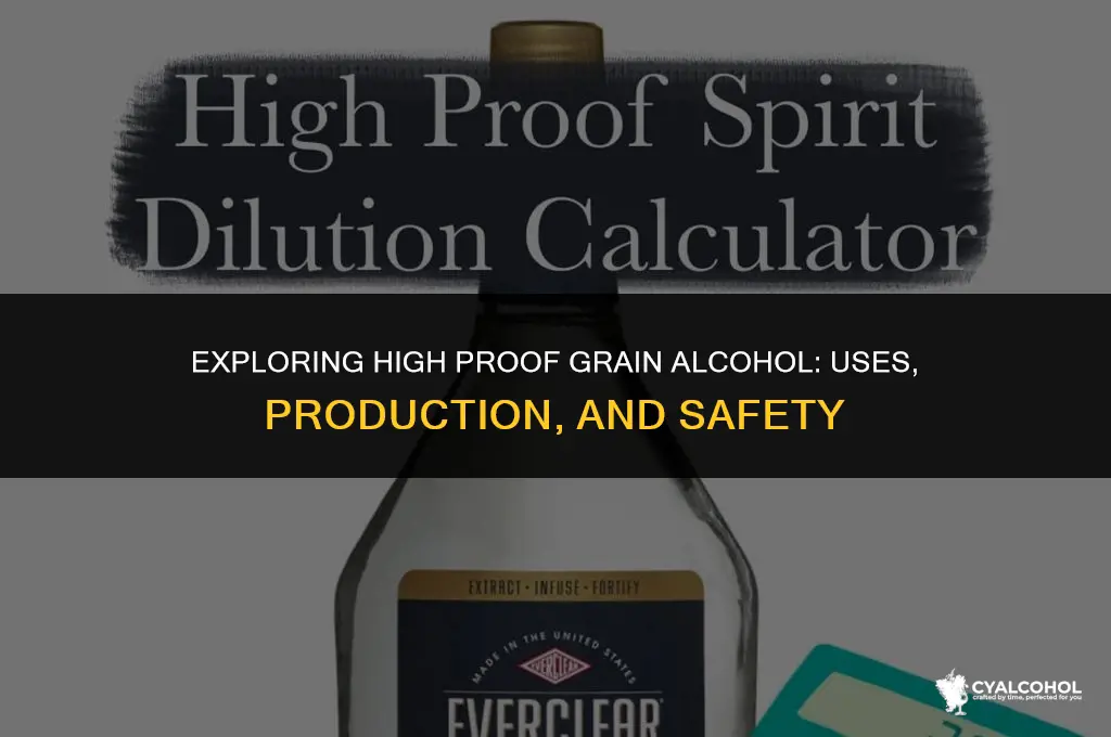 what is high proof grain alcohol