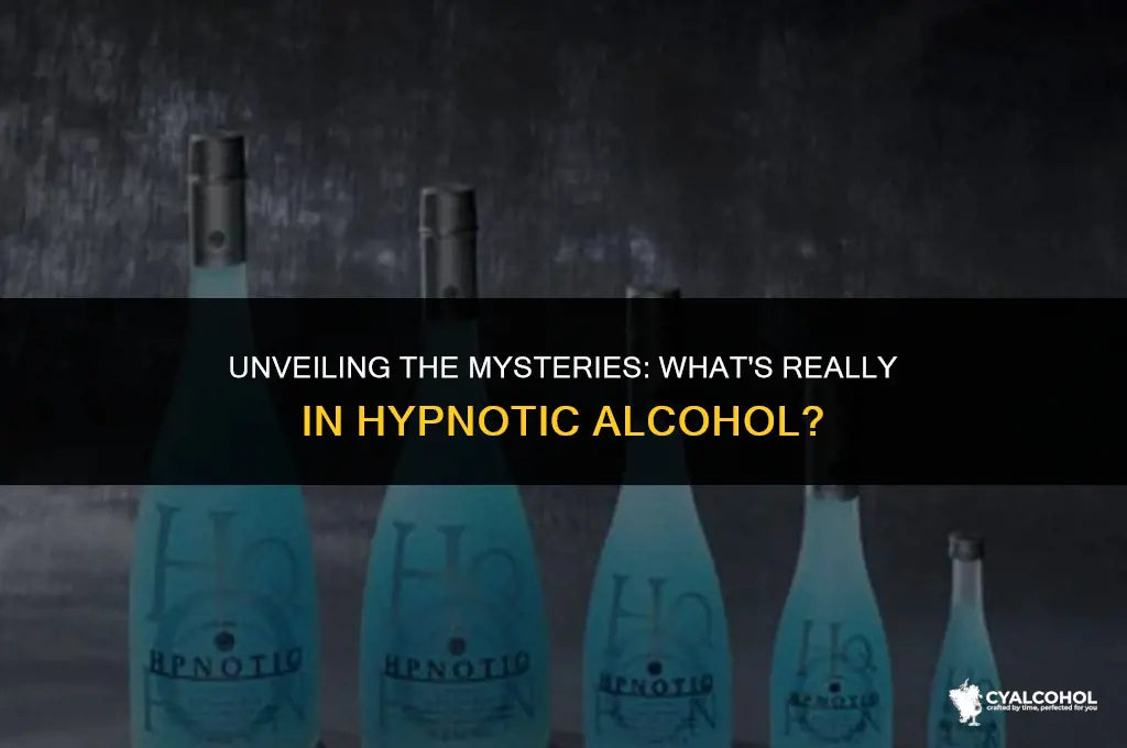 what is hypnotic alcohol made of