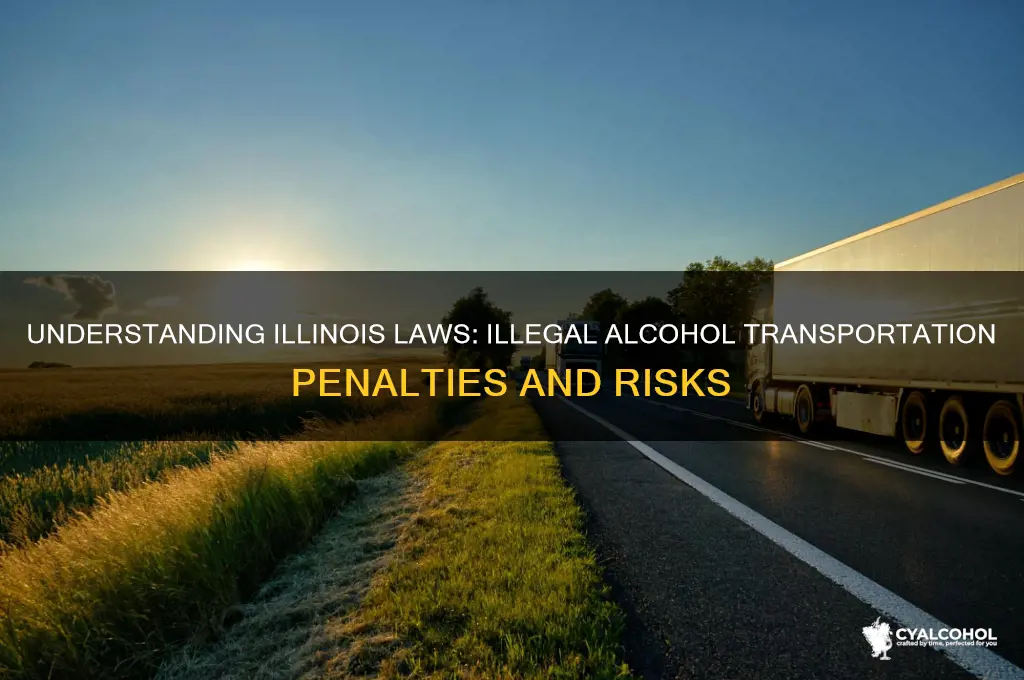 what is illegal transportation of alcohol in illinois