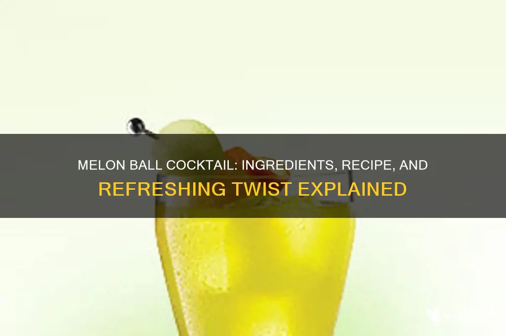 what is in a melon ball alcohol beverage