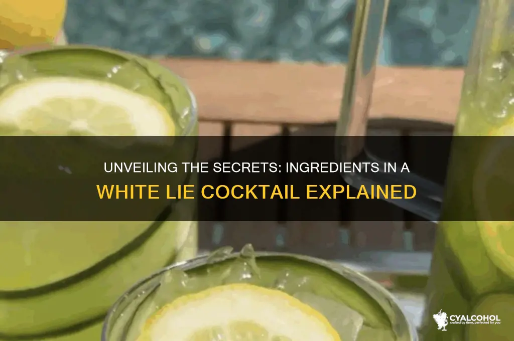 what is in a white lie alcoholic beverage